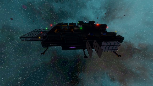 Ship exterior in space